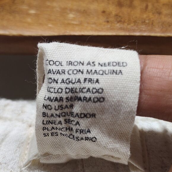 Blenca Linen Pants Women Size XL Cream Elastic Waist Relaxed Bohemian Casual - Picture 7 of 7